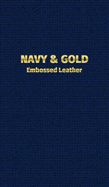 [LINE着せ替え] NAVY ＆ GOLD Embossed Leatherの画像1