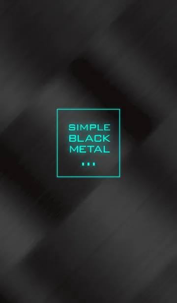 [LINE着せ替え] シンプル ブラック メタルの画像1