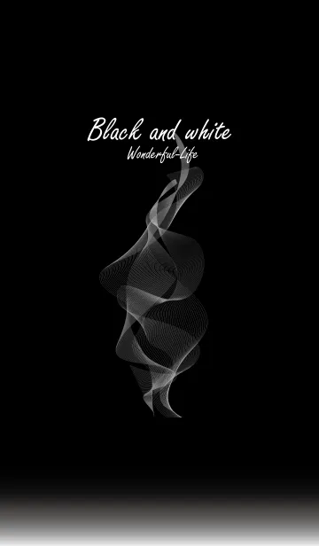 [LINE着せ替え] SIMPLE Black and white.の画像1