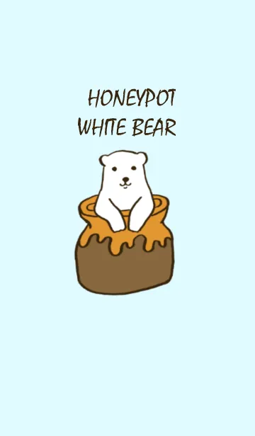 [LINE着せ替え] HONEYPOT WHITE BEARの画像1