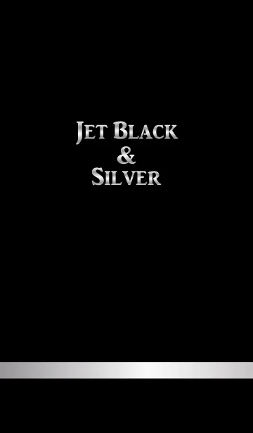 [LINE着せ替え] Jet Black ＆ Silverの画像1