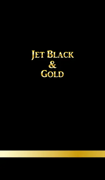[LINE着せ替え] Jet Black ＆ Goldの画像1