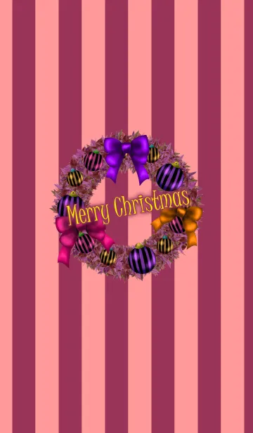 [LINE着せ替え] Christmas wreath -Colorful-の画像1