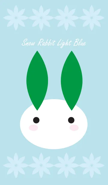 [LINE着せ替え] Snow Rabbit Light Blueの画像1