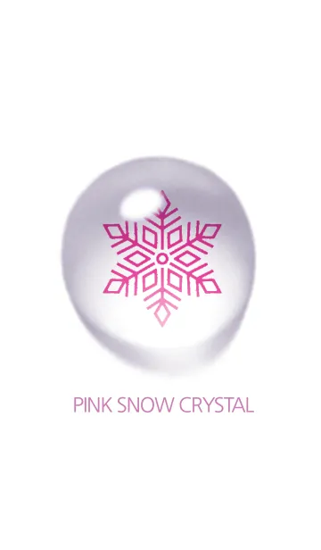 [LINE着せ替え] snow crystal_pink_03の画像1