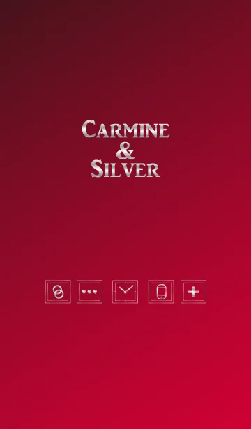 [LINE着せ替え] Carmine ＆ Silverの画像1