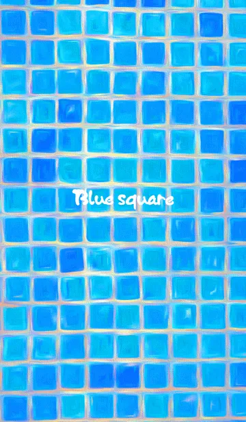 [LINE着せ替え] Blue squareの画像1