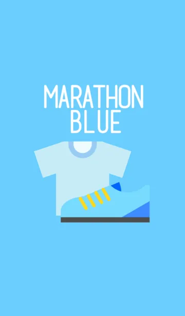 [LINE着せ替え] マラソン（BLUE)の画像1