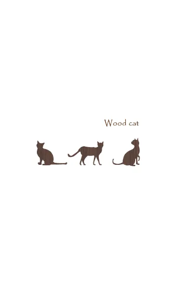 [LINE着せ替え] Wood catの画像1