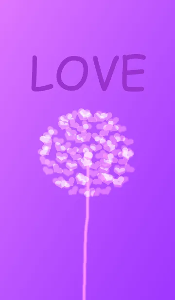 [LINE着せ替え] Purple flowersの画像1