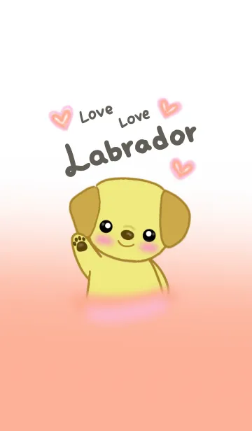 [LINE着せ替え] ♡Love Love Labrador♡の画像1