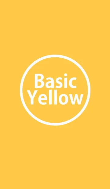 [LINE着せ替え] Basic Yellowの画像1