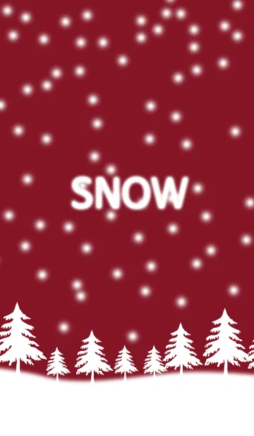 [LINE着せ替え] snow_red_it's snowing.の画像1