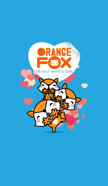 [LINE着せ替え] Orange Foxの画像1