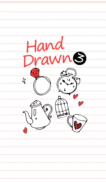 手描き風きせかえ3のLINE着せ替え