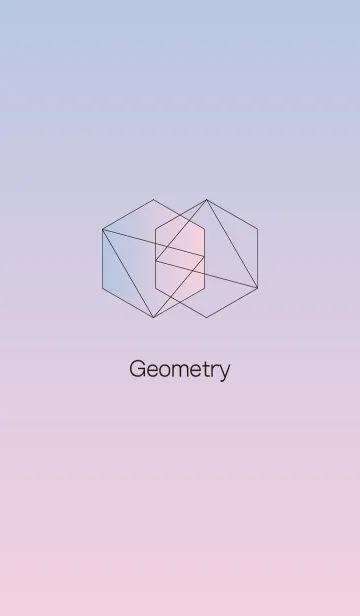 [LINE着せ替え] 幾何学 - グラデーション1の画像1