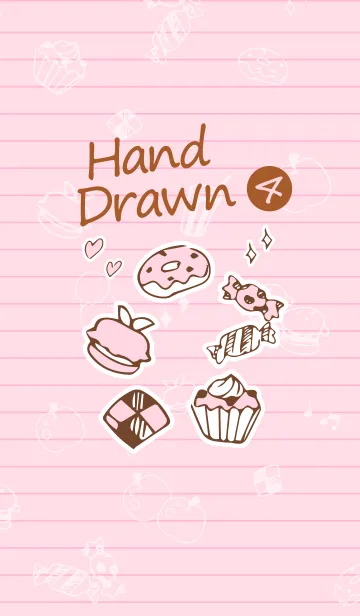 手描き風きせかえ4のLINE着せ替え