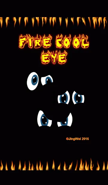 [LINE着せ替え] Fire Cool Eyeの画像1