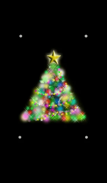 [LINE着せ替え] イルミネーションツリーの画像1