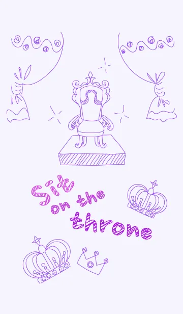 [LINE着せ替え] 'Sit on the throne' themeの画像1