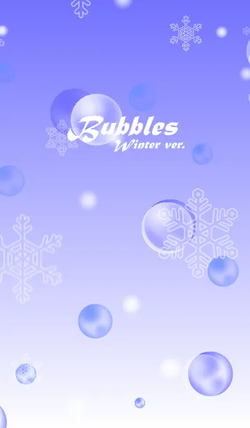 Simple bubbles Themeの着せ替えメイン画像