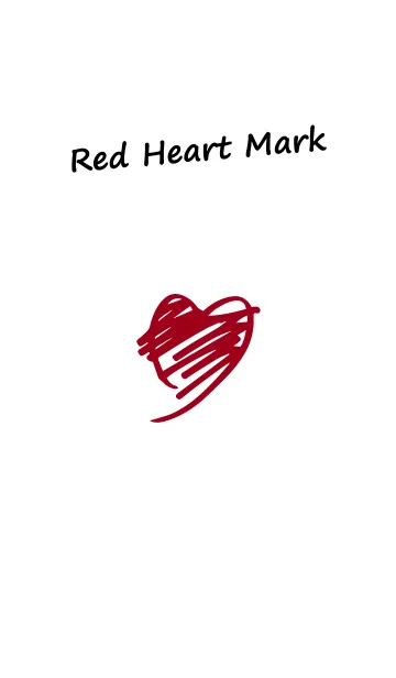 [LINE着せ替え] Red Heart Markの画像1
