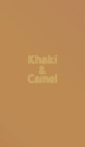 [LINE着せ替え] Khaki and Camelの画像1