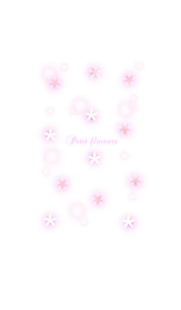 [LINE着せ替え] Petit pink flowersの画像1