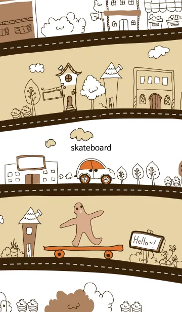[LINE着せ替え] skateboardの画像1