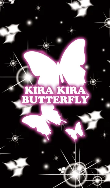 [LINE着せ替え] KIRA KIRA BUTTERFLY2の画像1