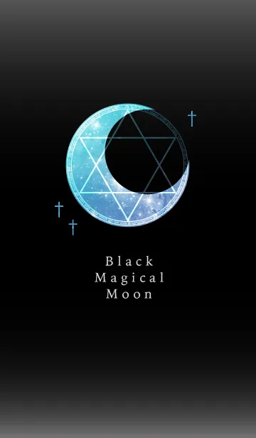 [LINE着せ替え] Black Magical Moon 黒魔法月の画像1