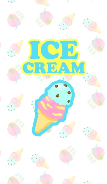 [LINE着せ替え] アイスクリーム！大好き★の画像1