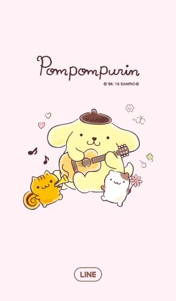 ポムポムプリン HAPPY DAYのLINE着せ替え