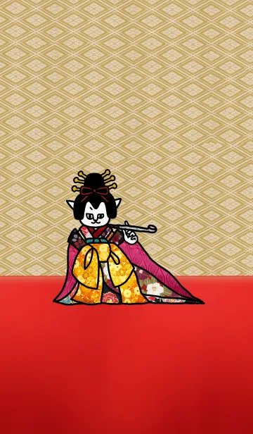 猫芸者のLINE着せ替え