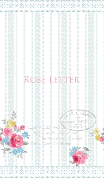 [LINE着せ替え] Rose letterの画像1