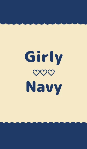 [LINE着せ替え] Girly Navyの画像1