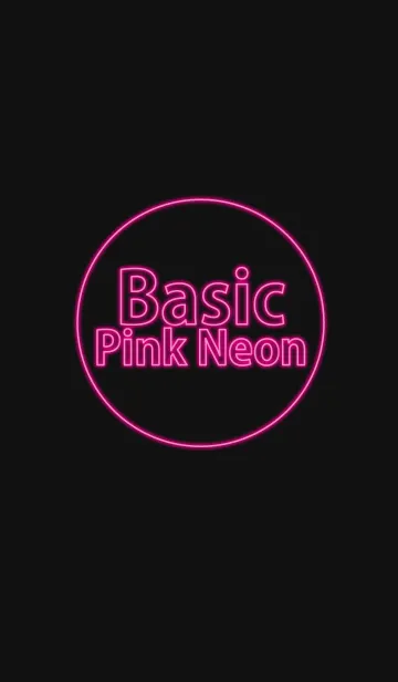 [LINE着せ替え] Basic Pink Neonの画像1