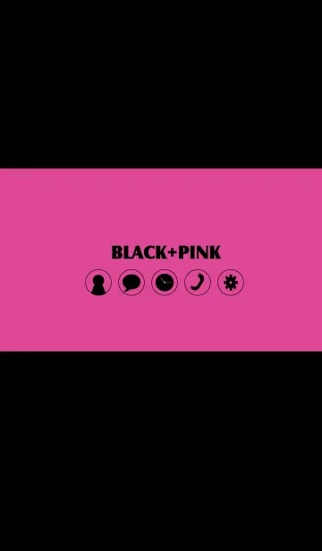 [LINE着せ替え] BLACK+PINK.の画像1