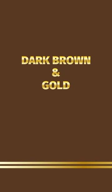 [LINE着せ替え] Dark Brown ＆ Goldの画像1