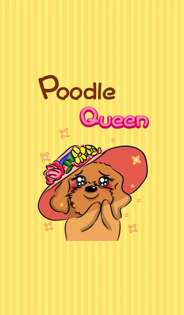 [LINE着せ替え] Poodle Queenの画像1