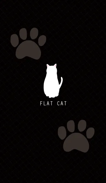 [LINE着せ替え] Flat Cat Blackの画像1