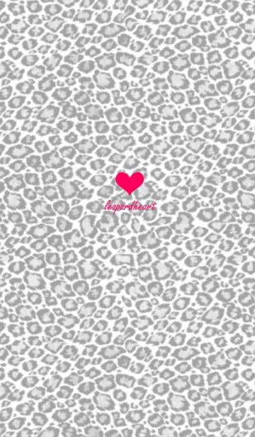[LINE着せ替え] ヒョウ柄とハートの画像1
