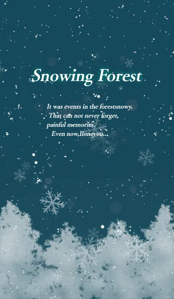 [LINE着せ替え] Snowing Forestの画像1