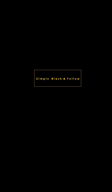 [LINE着せ替え] Simple Black ＆ Yellowの画像1