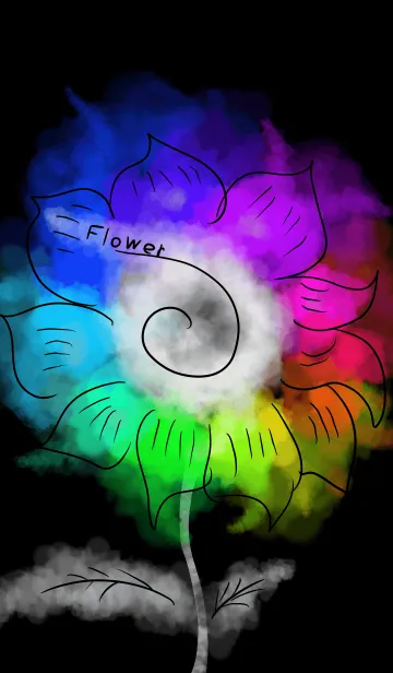 [LINE着せ替え] Flower colorfulの画像1