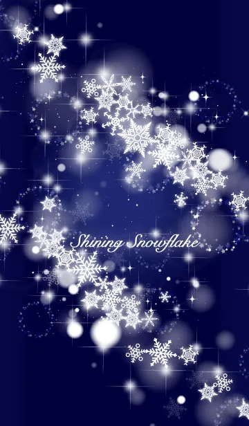 [LINE着せ替え] Shining Snowflakeの画像1