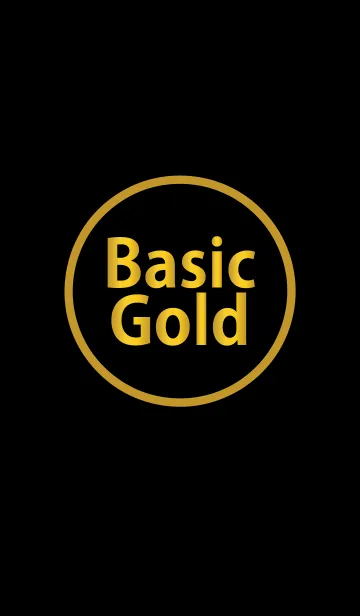 [LINE着せ替え] Basic Goldの画像1