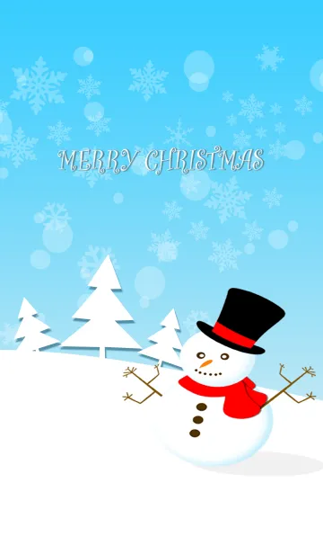 Merry Christmas with snowmanの着せ替えメイン画像