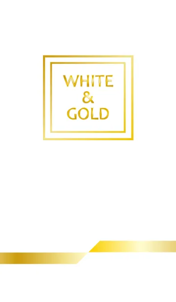 [LINE着せ替え] White ＆ Goldの画像1