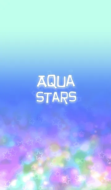 [LINE着せ替え] Aqua starsの画像1